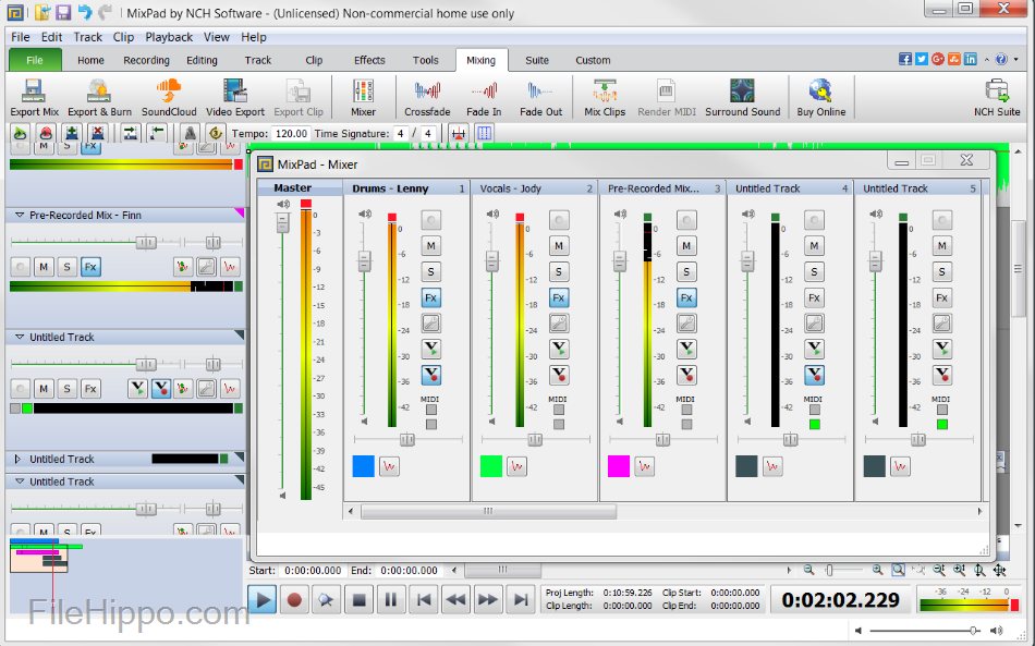 Nch mixpad software free download